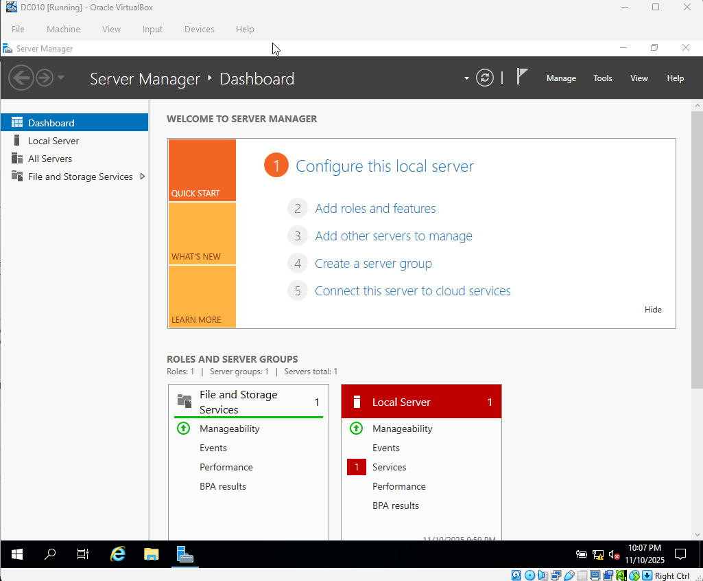Step 1 - Add Roles and Features