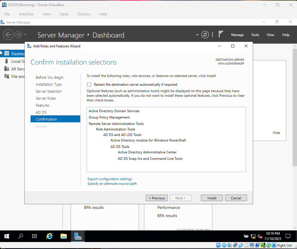 Step 5 - Confirm installation